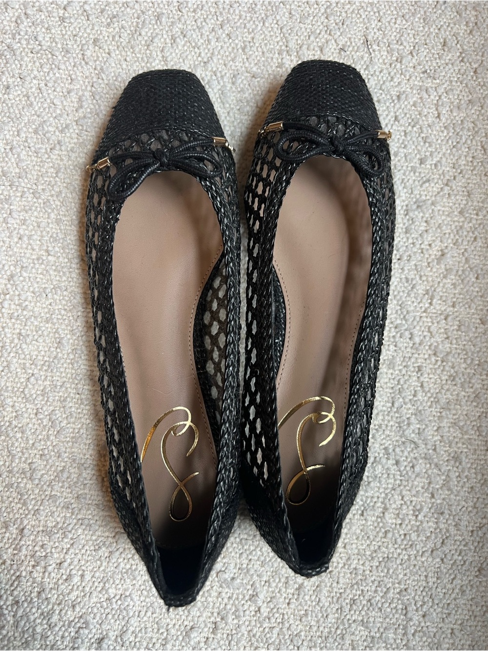 Sam Edelman May Woven Ballet Flats Black